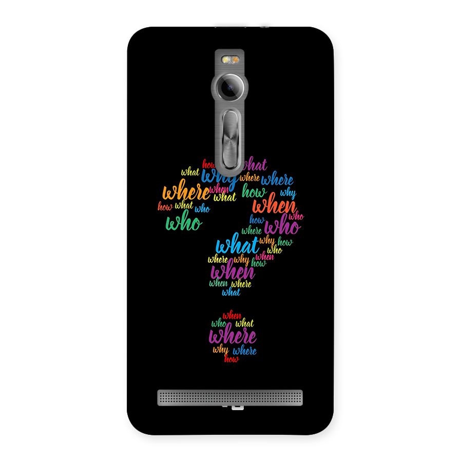 Why When Where How Back Case for Zenfone 2