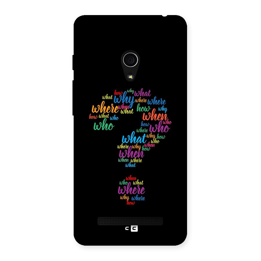 Why When Where How Back Case for Zenfone 5