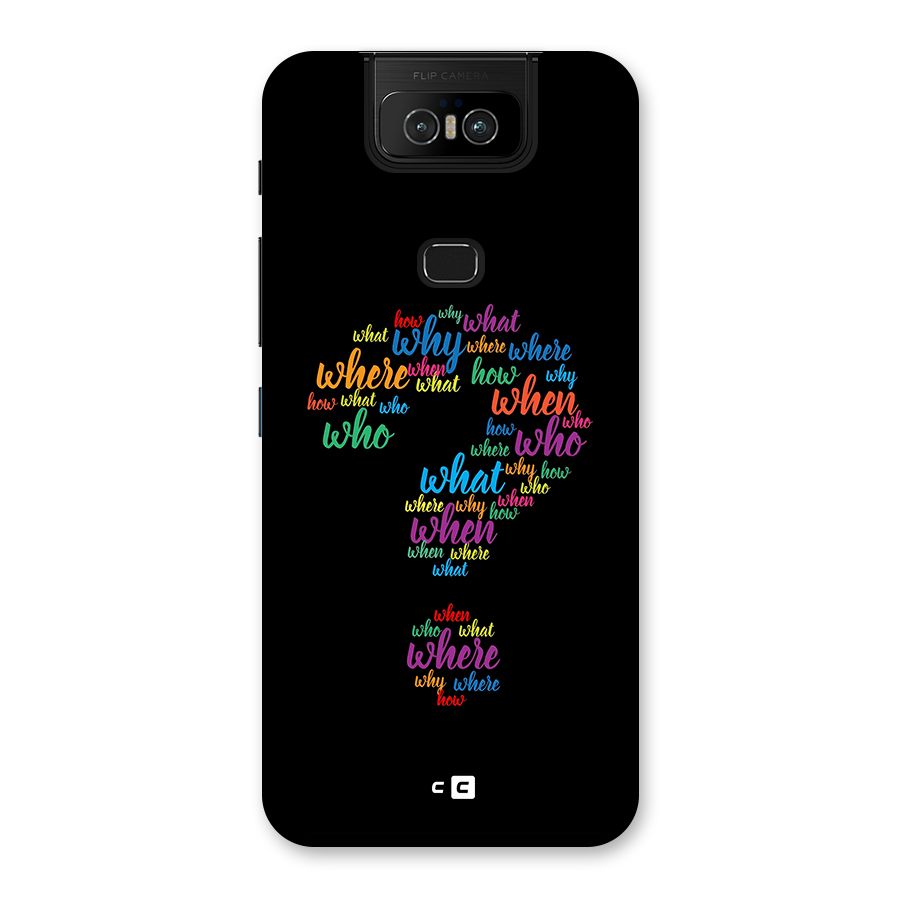 Why When Where How Back Case for Zenfone 6z