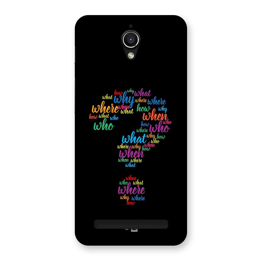 Why When Where How Back Case for Zenfone Go