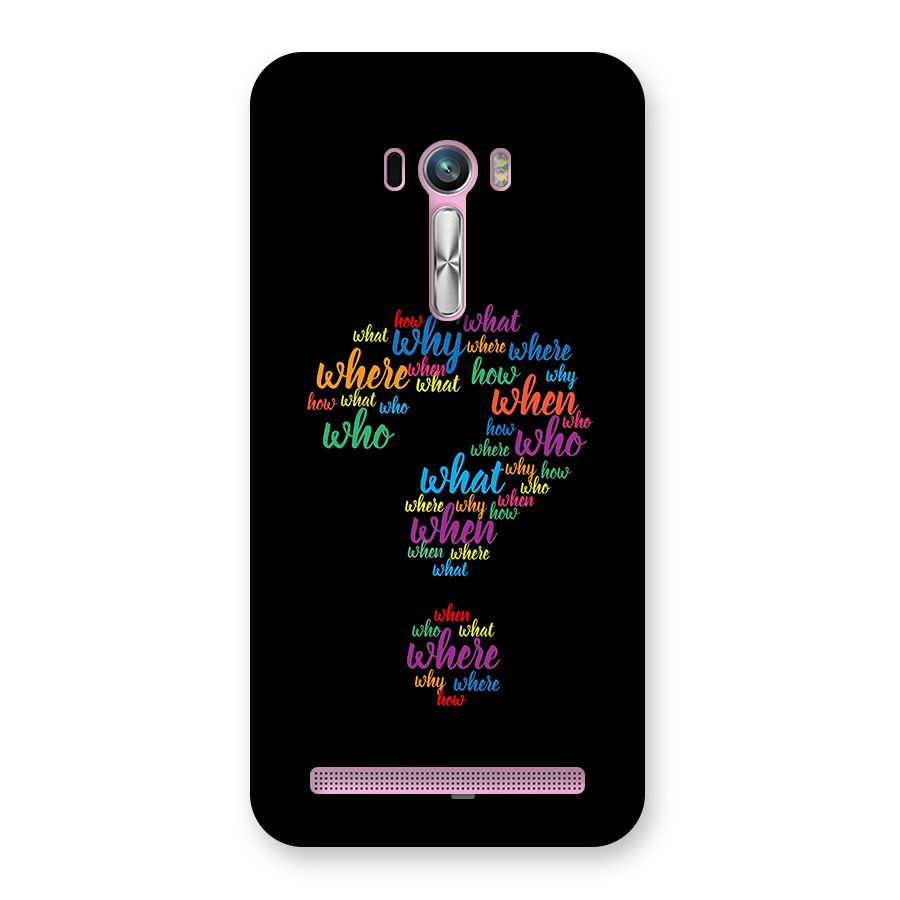 Why When Where How Back Case for Zenfone Selfie