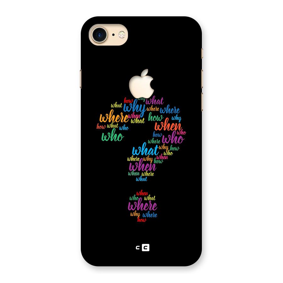 Why When Where How Back Case for iPhone 7 Apple Cut