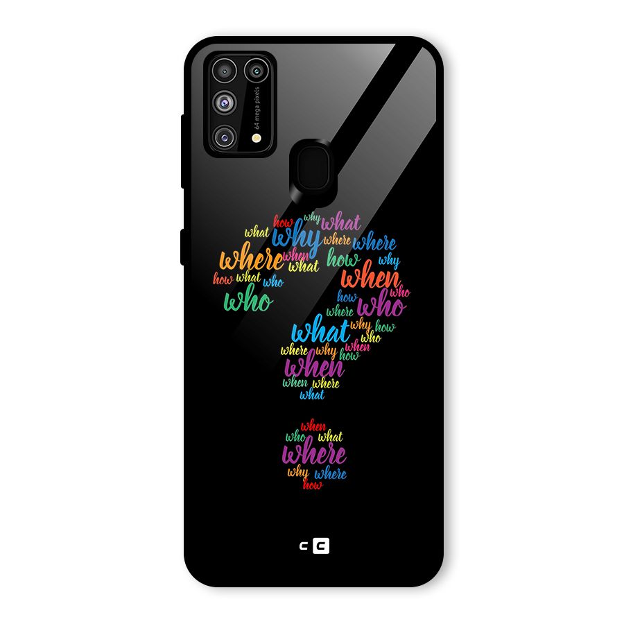Why When Where How Glass Back Case for Galaxy F41