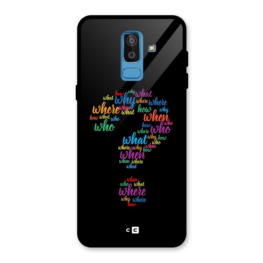 Why When Where How Glass Back Case for Galaxy J8