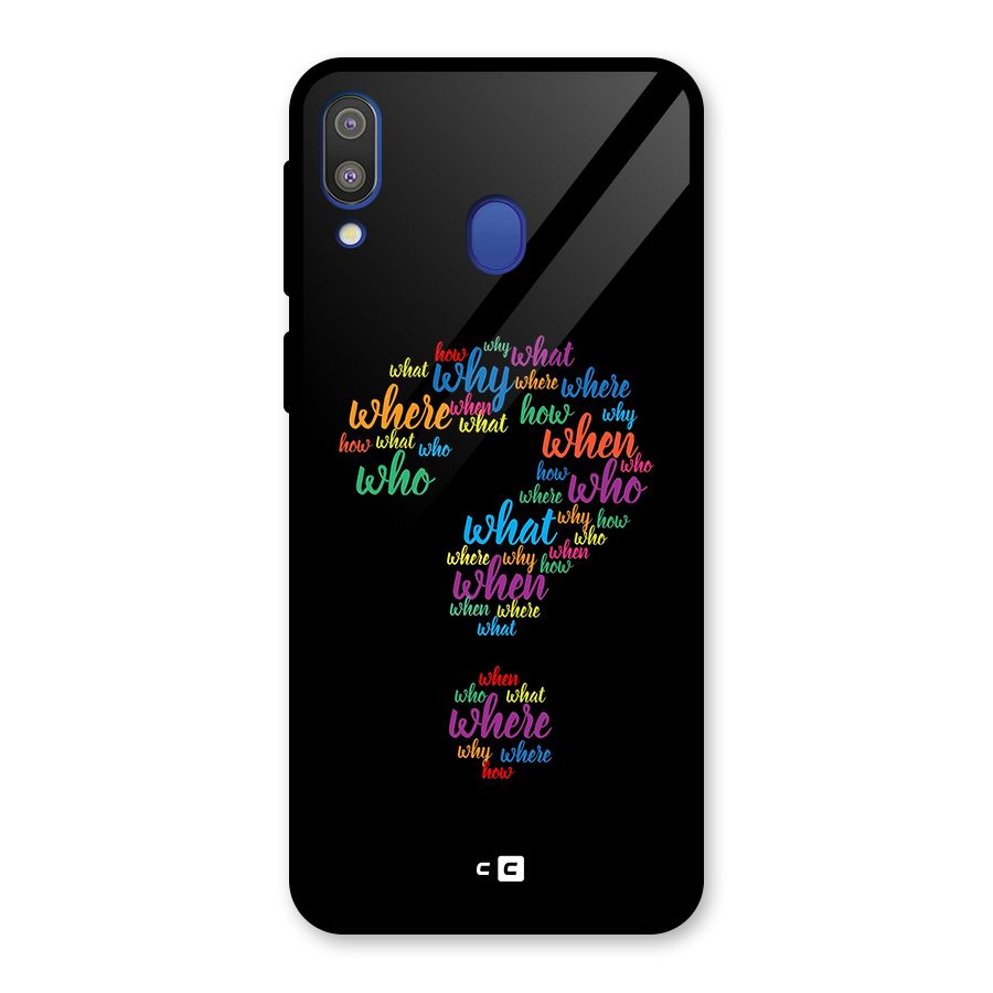 Why When Where How Glass Back Case for Galaxy M20