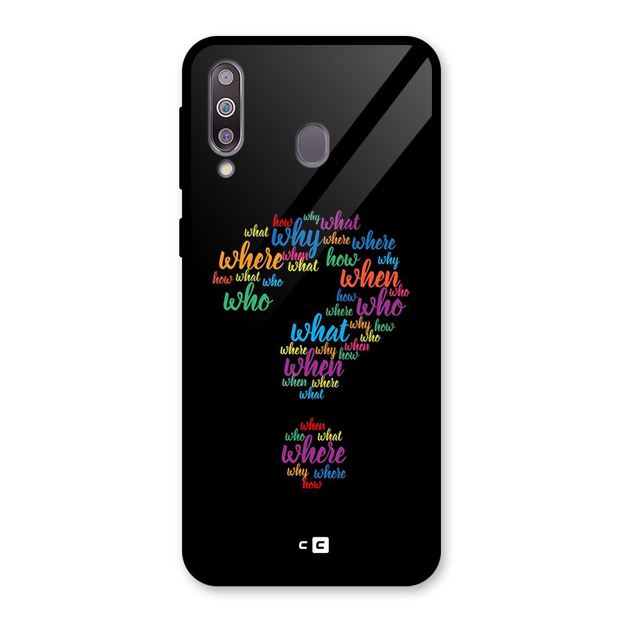 Why When Where How Glass Back Case for Galaxy M30
