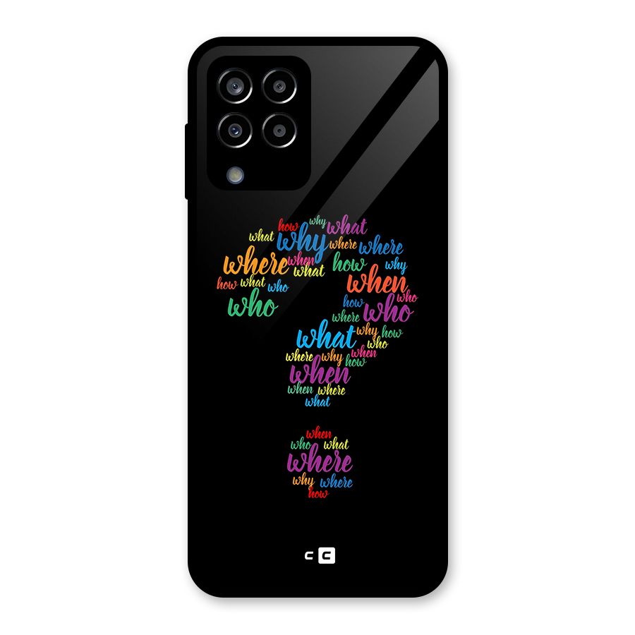 Why When Where How Glass Back Case for Galaxy M33