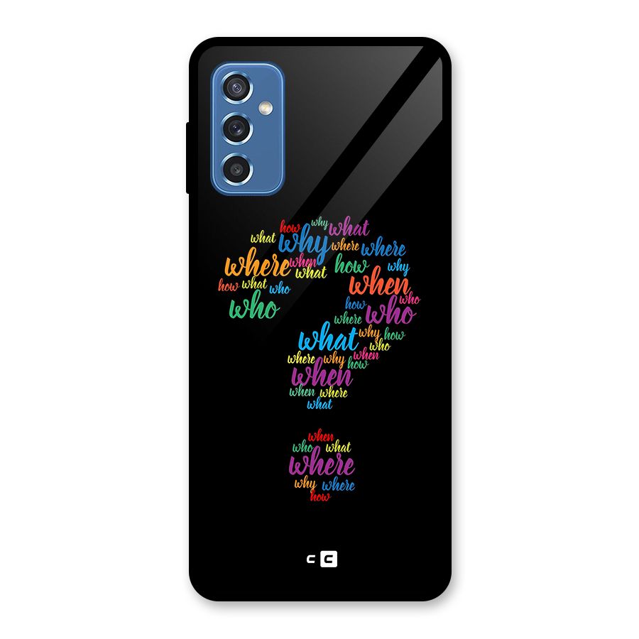 Why When Where How Glass Back Case for Galaxy M52 5G
