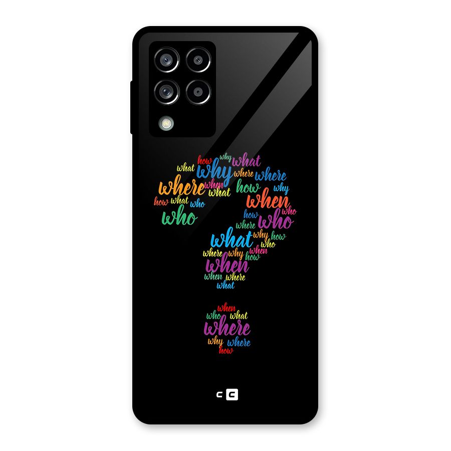 Why When Where How Glass Back Case for Galaxy M53 5G