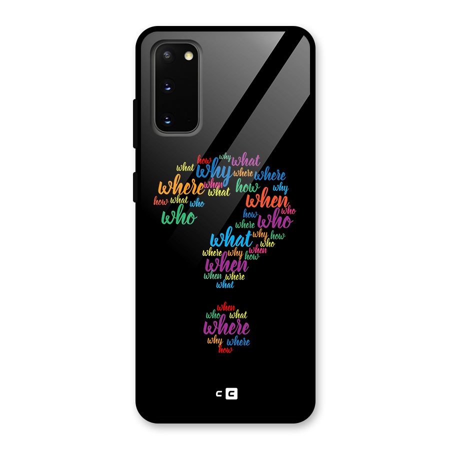 Why When Where How Glass Back Case for Galaxy S20