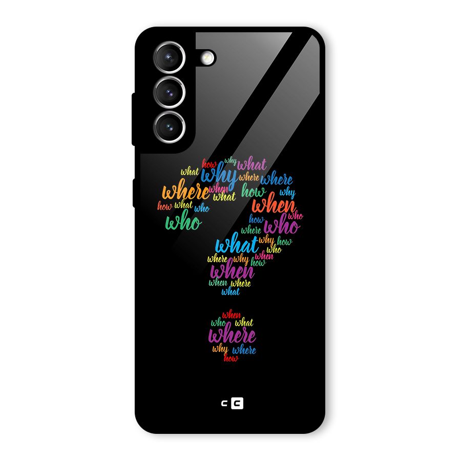 Why When Where How Glass Back Case for Galaxy S21 5G