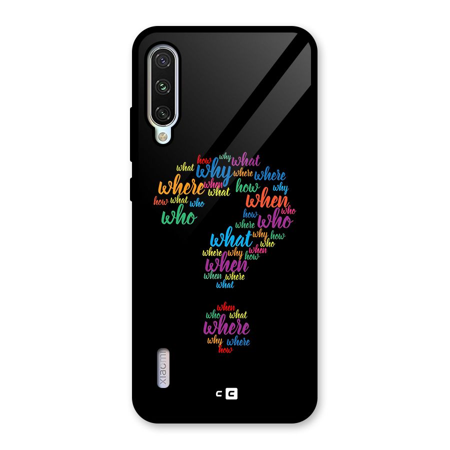 Why When Where How Glass Back Case for Mi A3