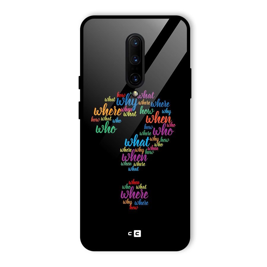 Why When Where How Glass Back Case for OnePlus 7 Pro