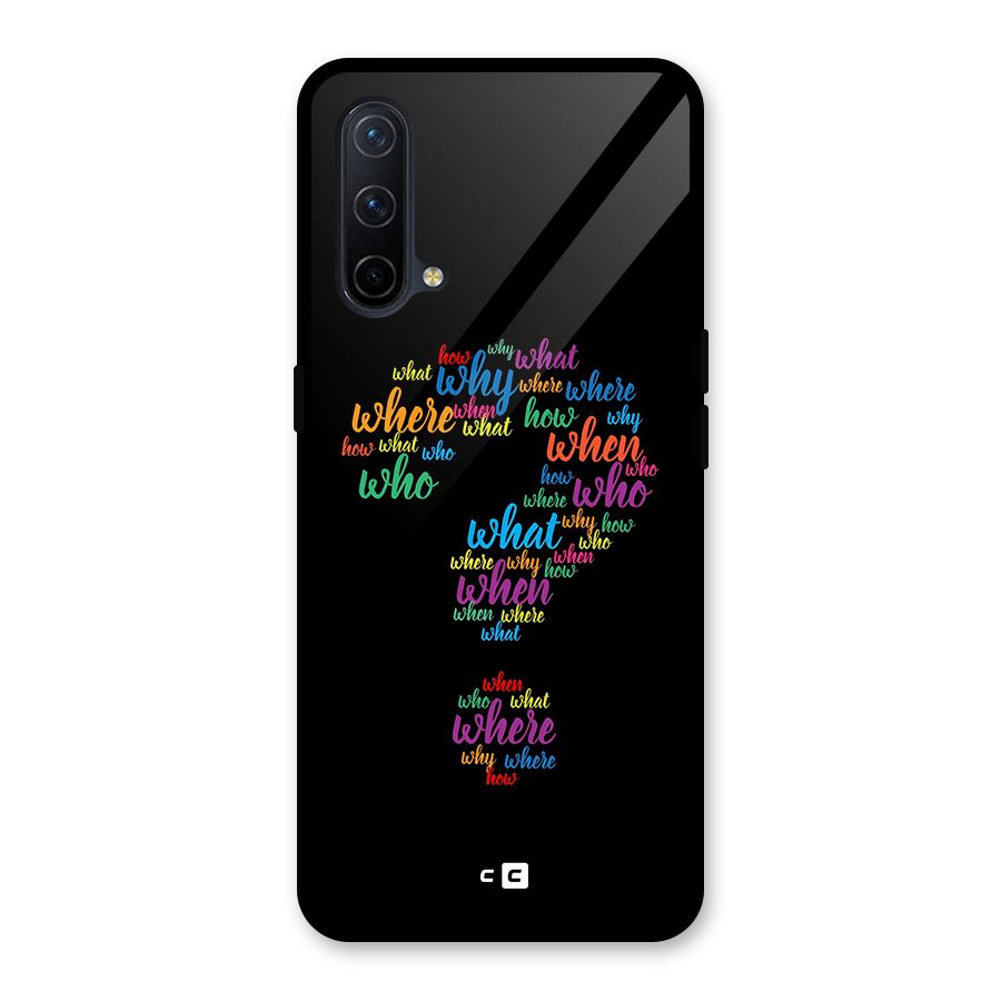 Why When Where How Glass Back Case for OnePlus Nord CE 5G