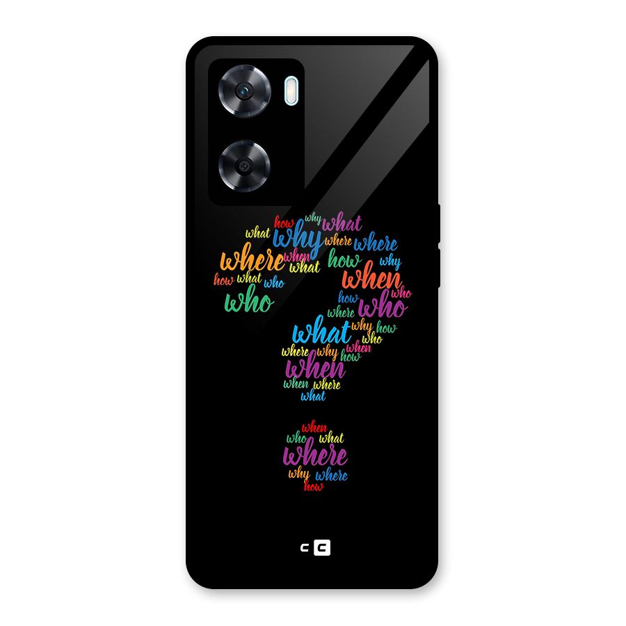 Why When Where How Glass Back Case for Oppo A77