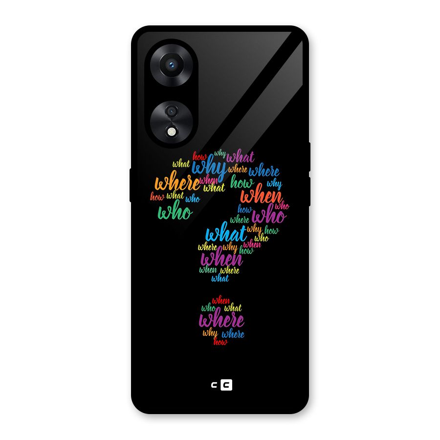 Why When Where How Glass Back Case for Oppo A78