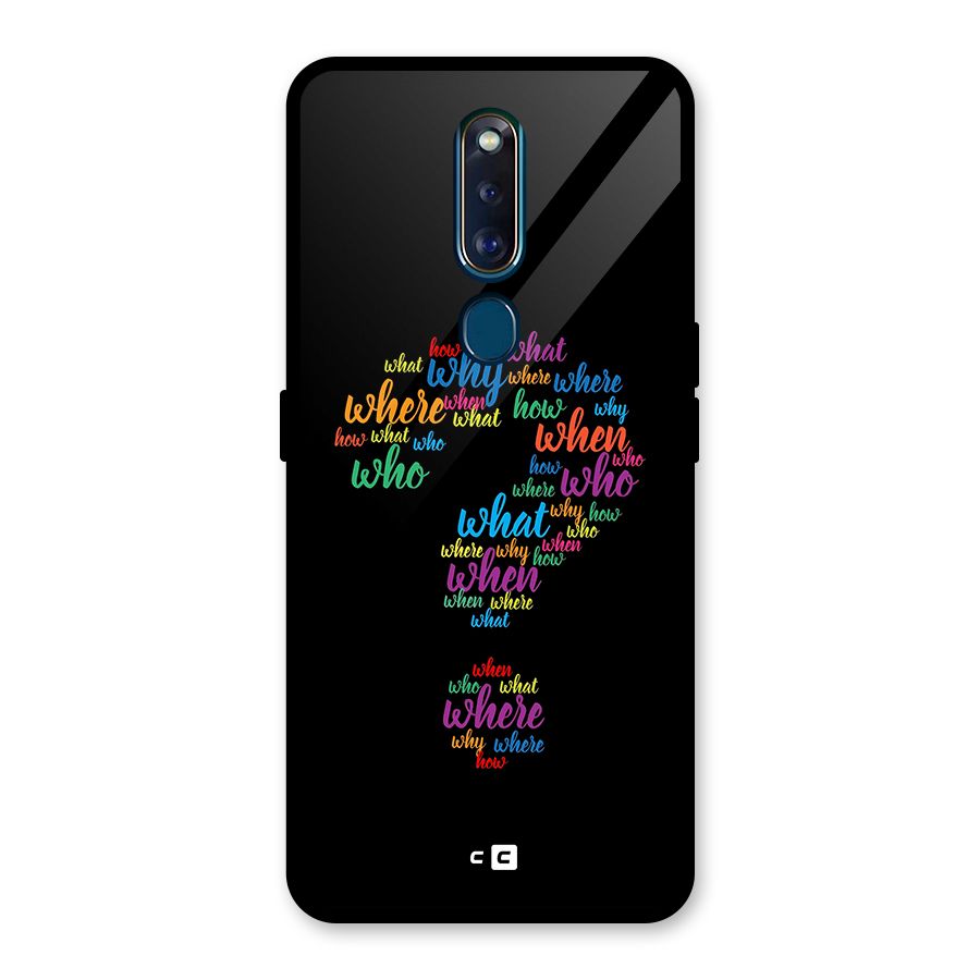 Why When Where How Glass Back Case for Oppo F11 Pro