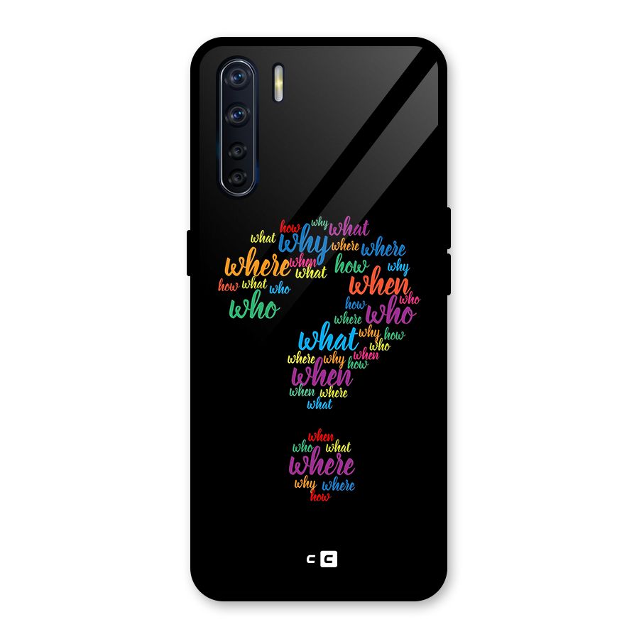 Why When Where How Glass Back Case for Oppo F15
