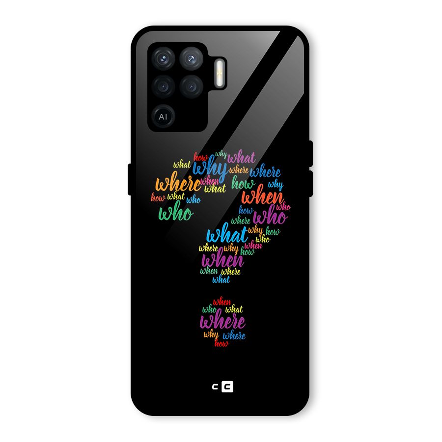 Why When Where How Glass Back Case for Oppo F19 Pro
