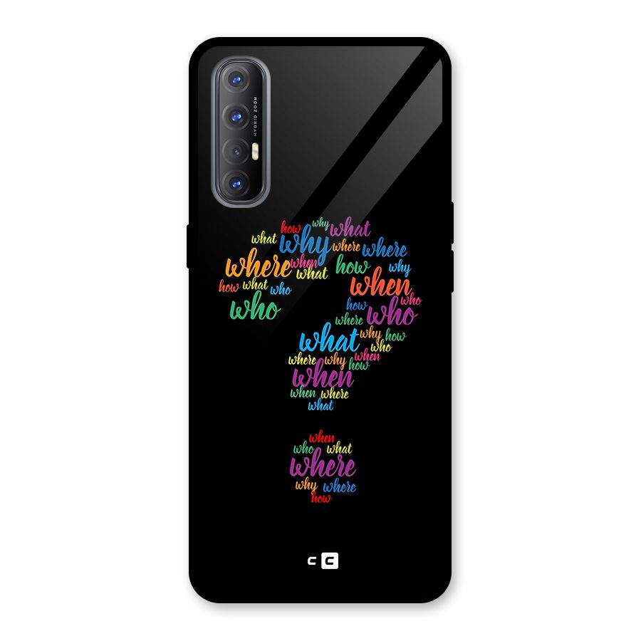 Why When Where How Glass Back Case for Oppo Reno3 Pro