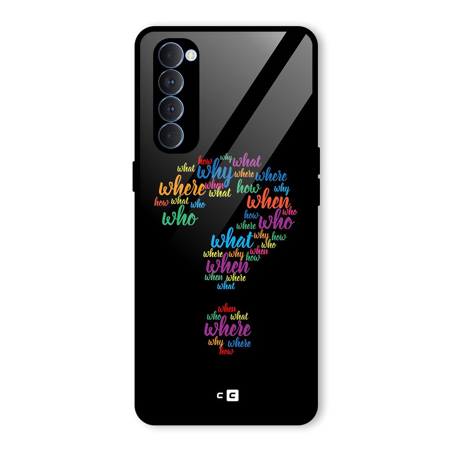 Why When Where How Glass Back Case for Oppo Reno4 Pro