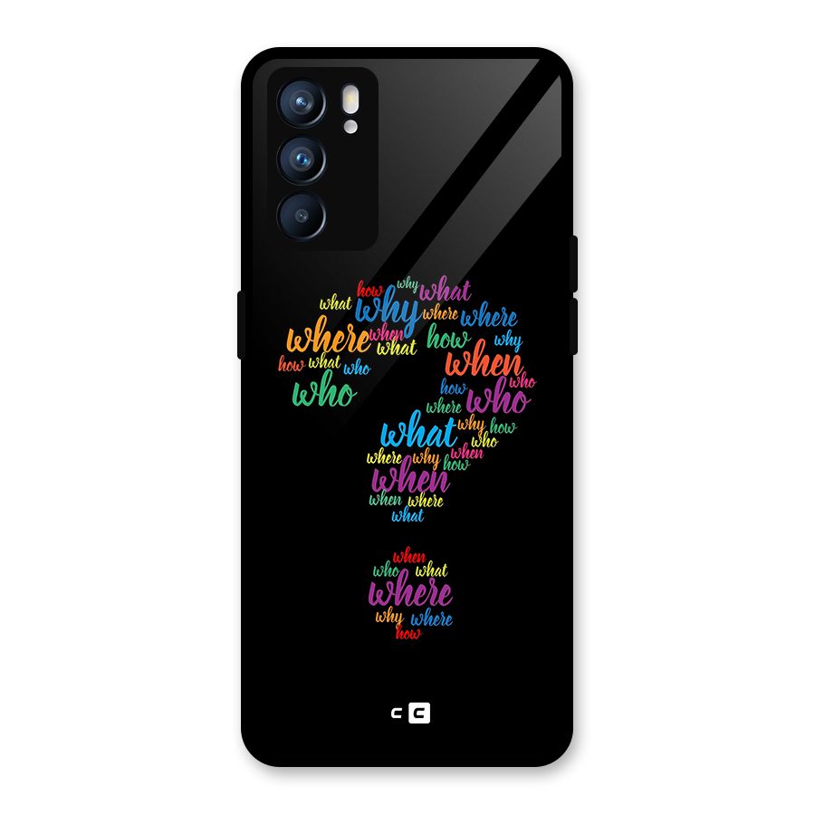 Why When Where How Glass Back Case for Oppo Reno6 5G