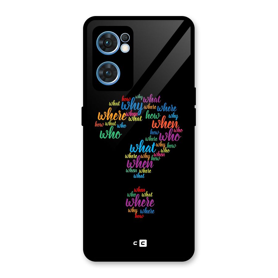 Why When Where How Glass Back Case for Oppo Reno7 5G