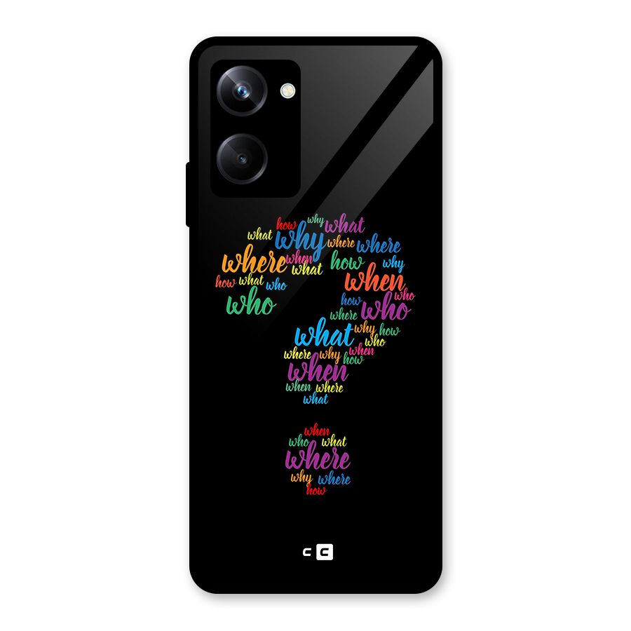 Why When Where How Glass Back Case for Realme 10 Pro