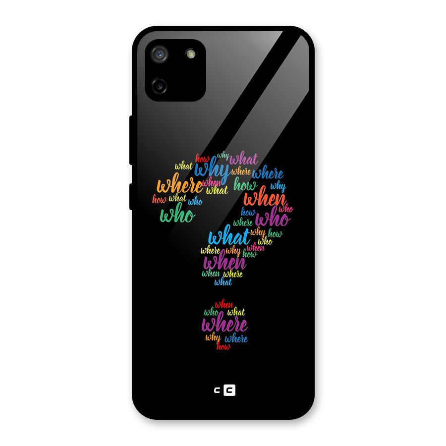 Why When Where How Glass Back Case for Realme C11