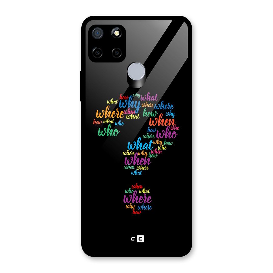 Why When Where How Glass Back Case for Realme C12