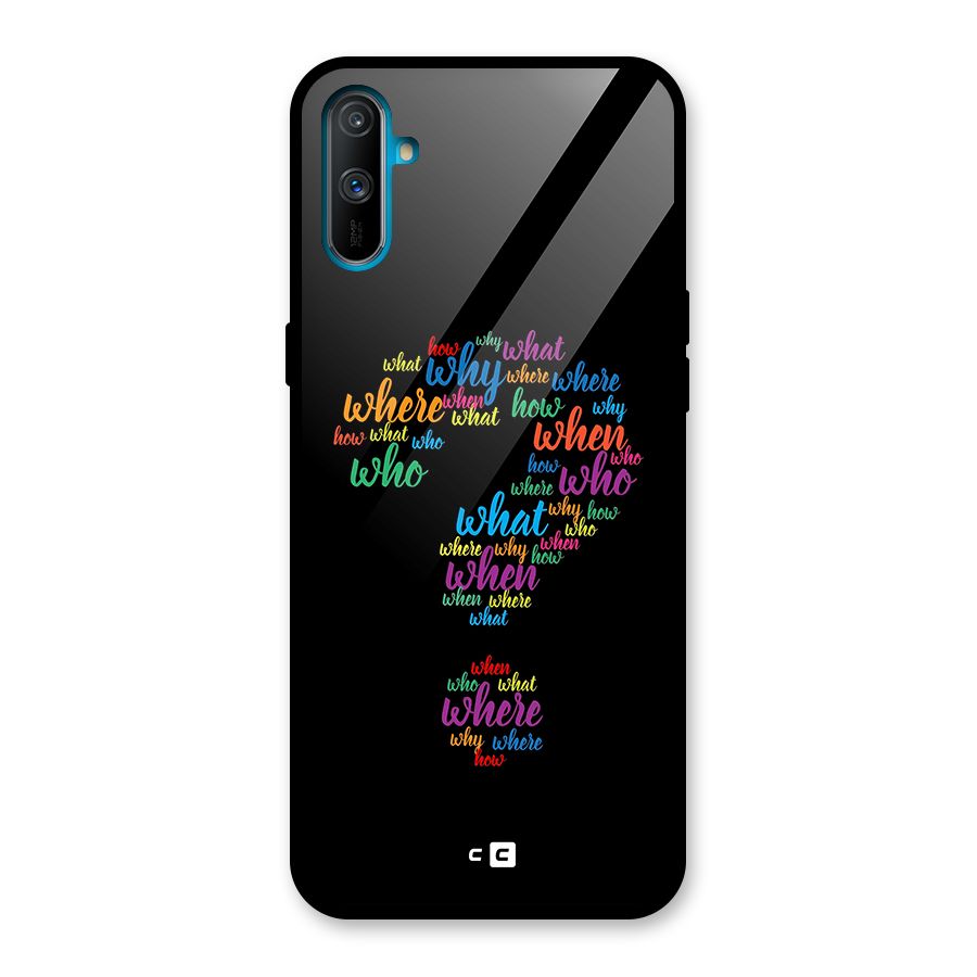Why When Where How Glass Back Case for Realme C3
