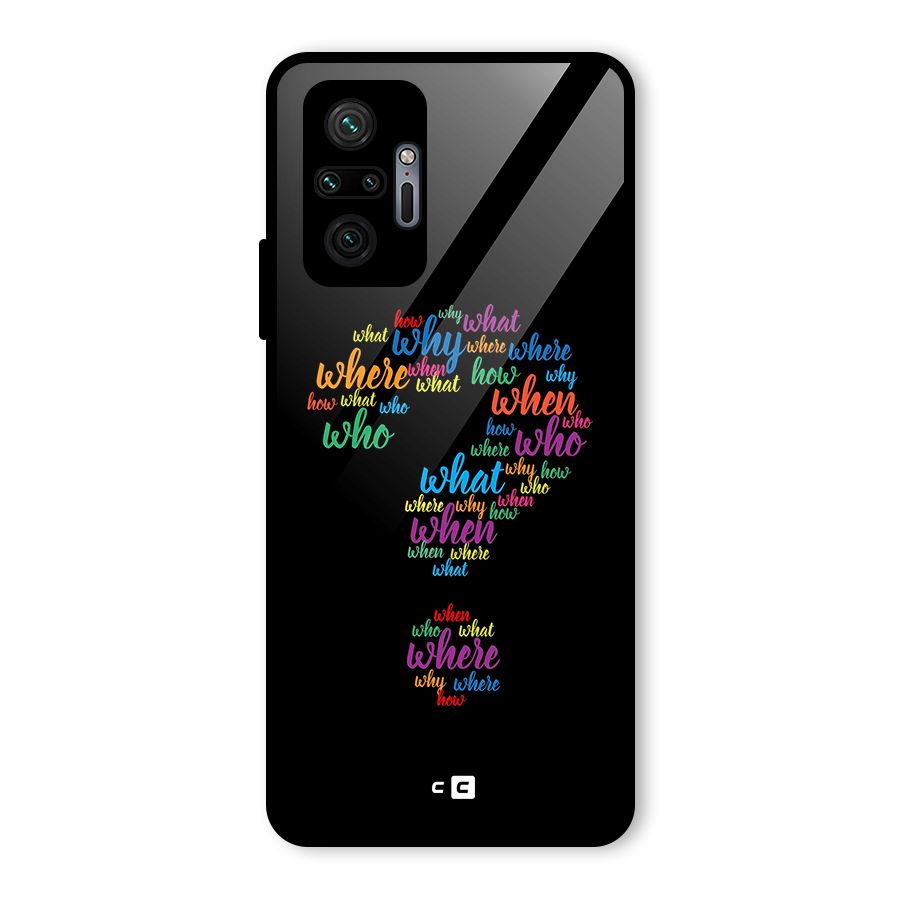 Why When Where How Glass Back Case for Redmi Note 10 Pro Max