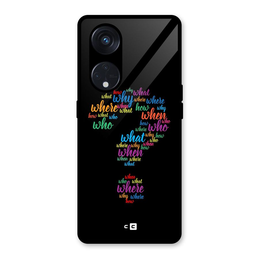 Why When Where How Glass Back Case for Reno8 T 5G