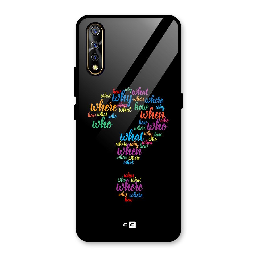 Why When Where How Glass Back Case for Vivo S1