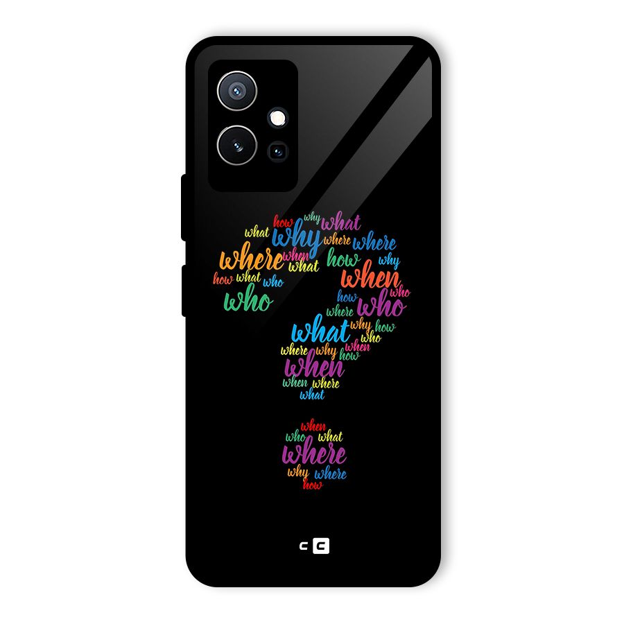 Why When Where How Glass Back Case for Vivo T1 5G