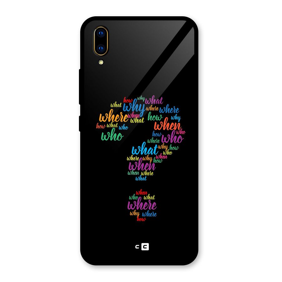 Why When Where How Glass Back Case for Vivo V11 Pro