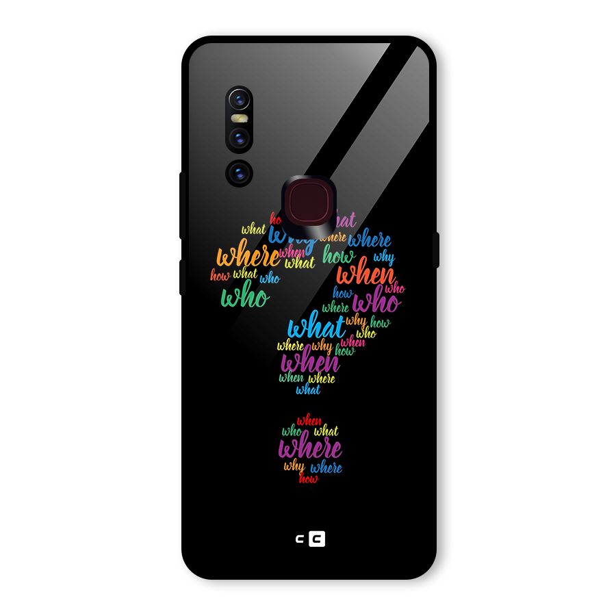 Why When Where How Glass Back Case for Vivo V15