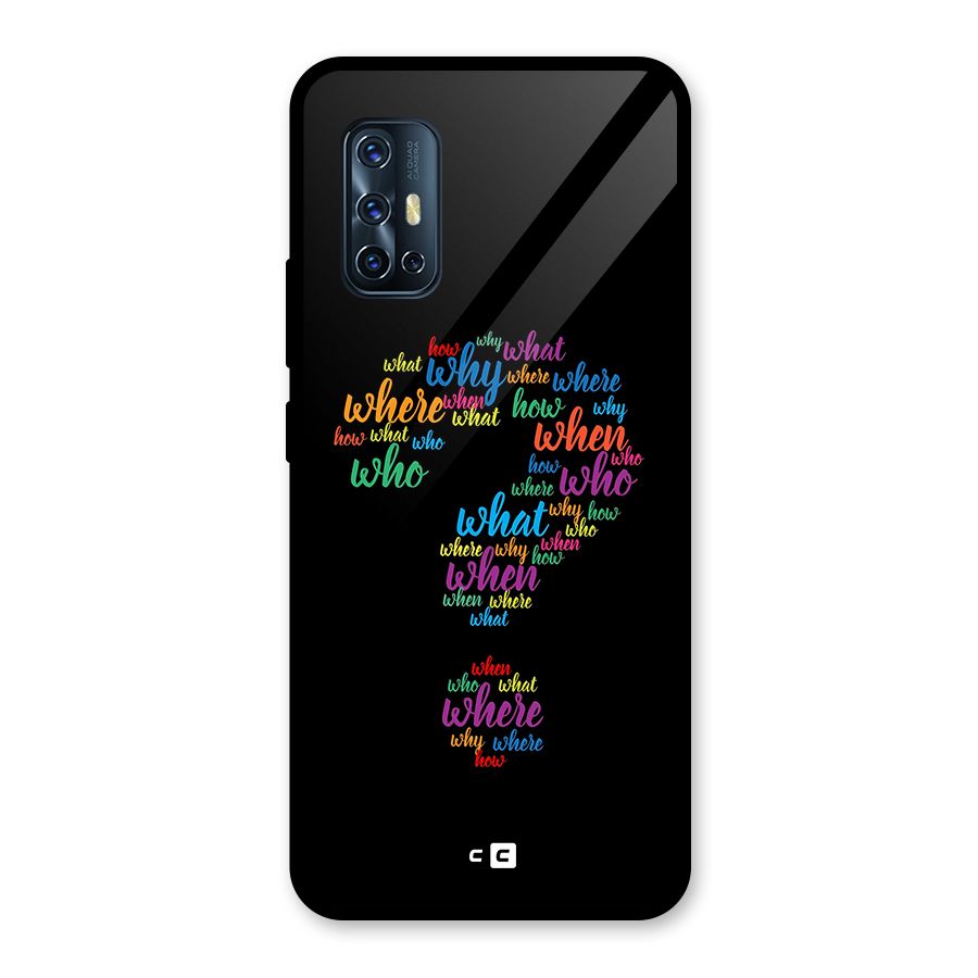 Why When Where How Glass Back Case for Vivo V17
