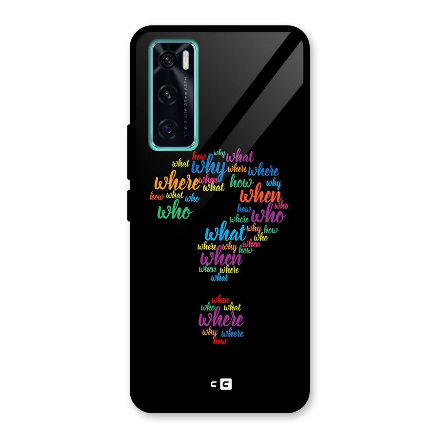 Why When Where How Glass Back Case for Vivo V20 SE