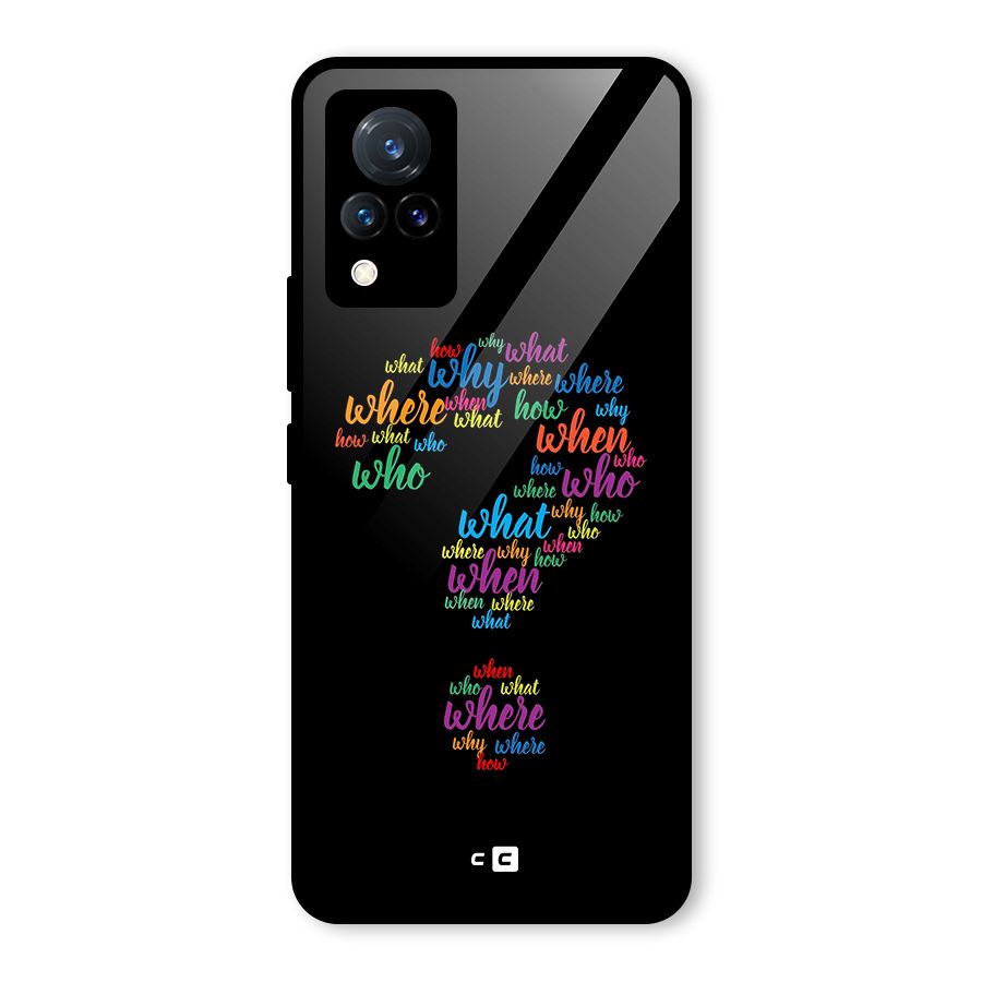 Why When Where How Glass Back Case for Vivo V21 5G