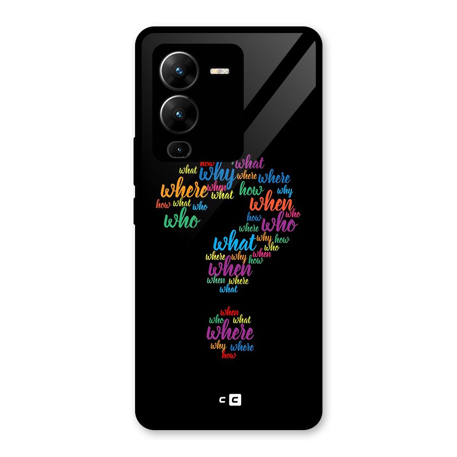 Why When Where How Glass Back Case for Vivo V25 Pro