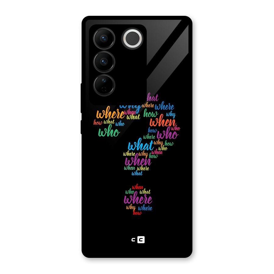 Why When Where How Glass Back Case for Vivo V27 Pro