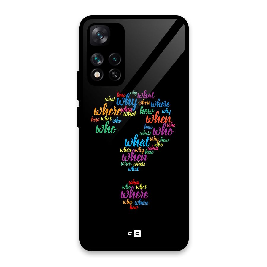 Why When Where How Glass Back Case for Xiaomi 11i 5G