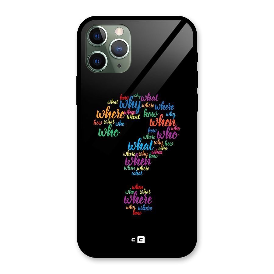 Why When Where How Glass Back Case for iPhone 11 Pro