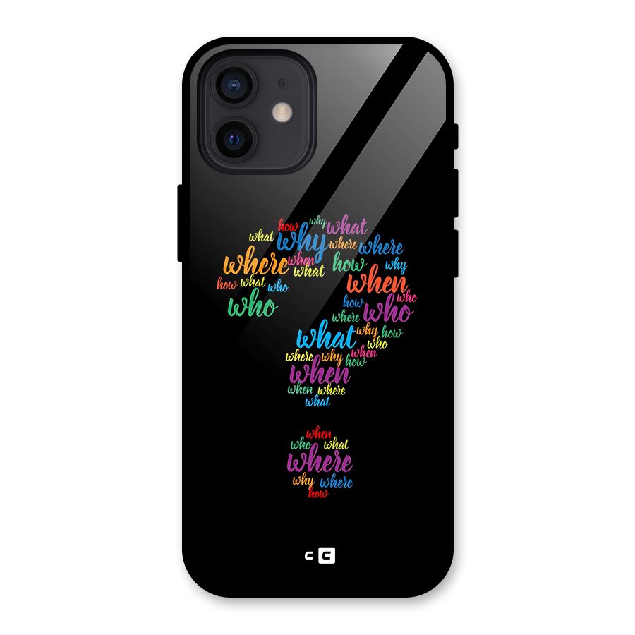 Why When Where How Glass Back Case for iPhone 12