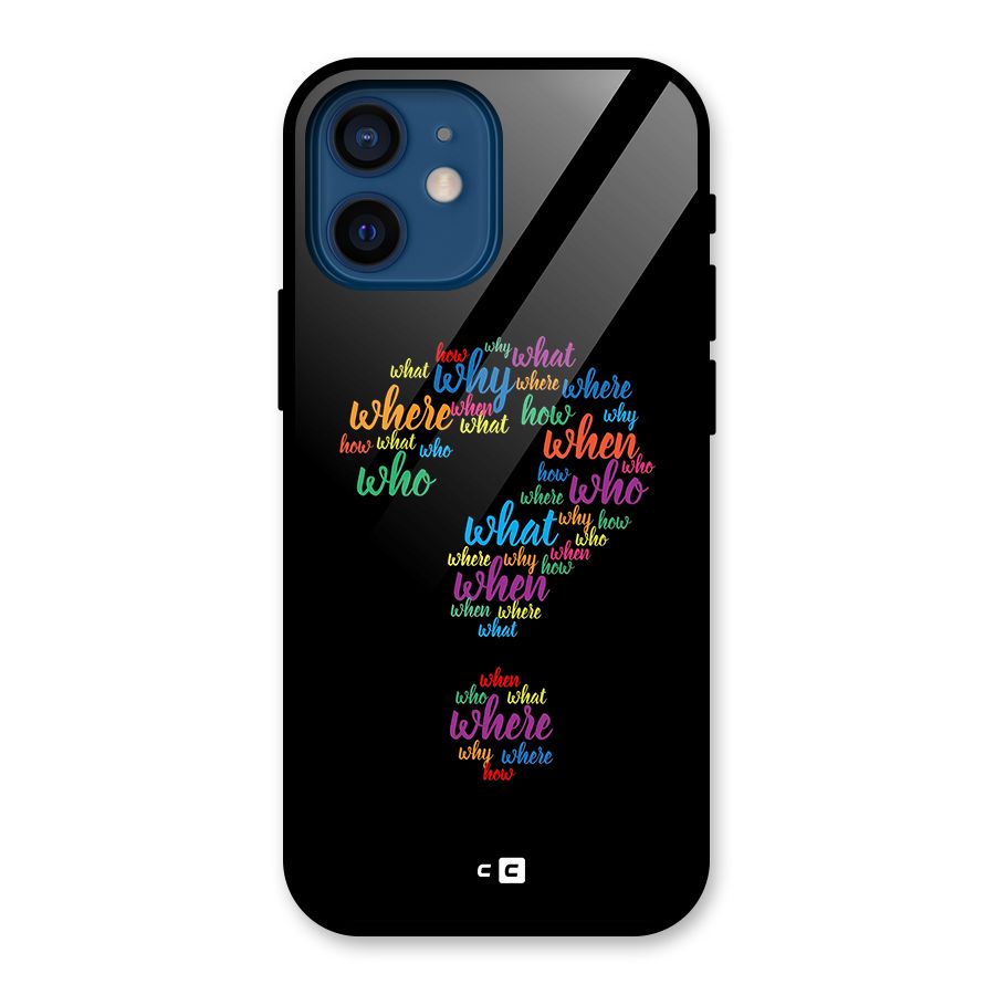 Why When Where How Glass Back Case for iPhone 12 Mini
