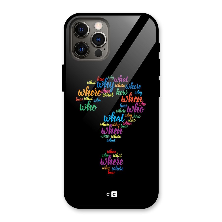 Why When Where How Glass Back Case for iPhone 12 Pro