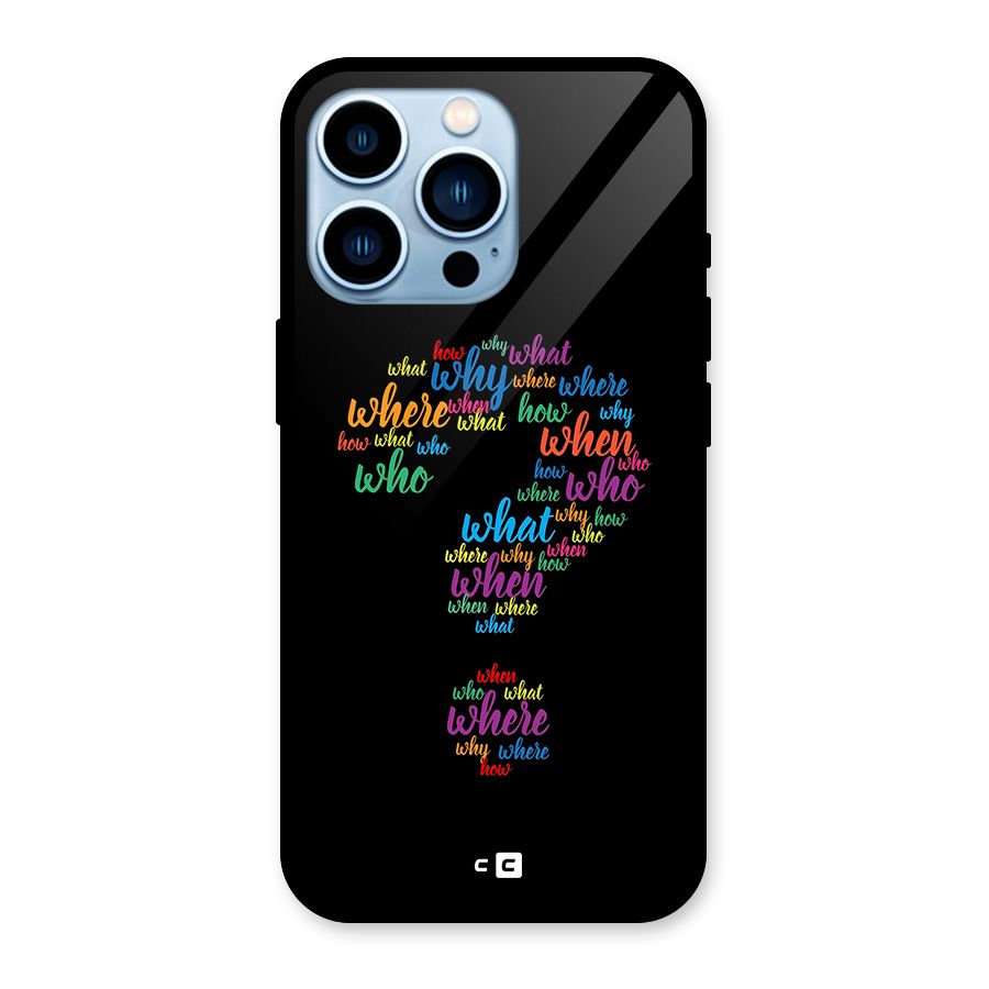 Why When Where How Glass Back Case for iPhone 13 Pro