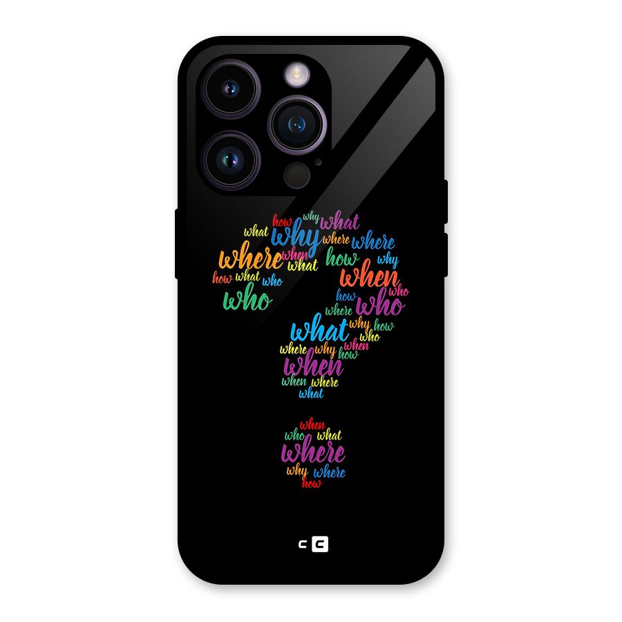 Why When Where How Glass Back Case for iPhone 14 Pro