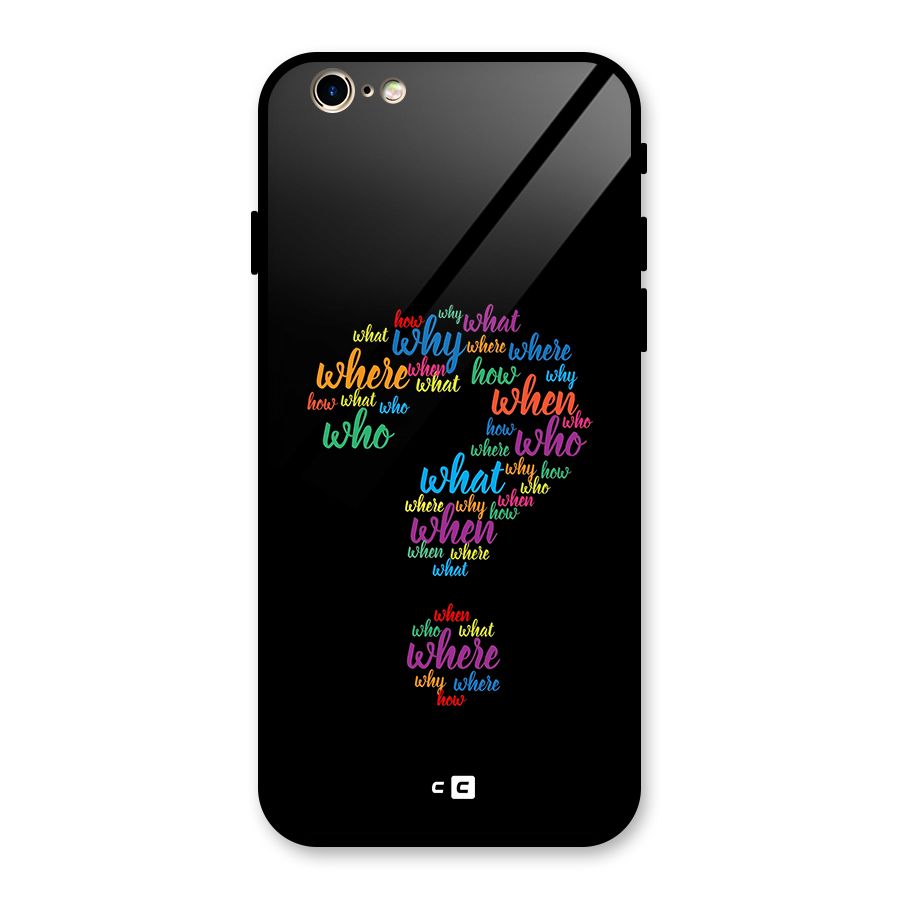 Why When Where How Glass Back Case for iPhone 6 6S